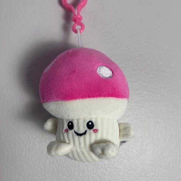 Plush Mushroom Toy with Pink Cap - Picture 1 of 3